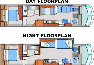 Motor Home Plans Day Night Floorplans Tiny Houses Pinterest Rv Bus