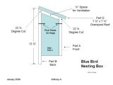 Mountain Bluebird House Plans How to Build A Bluebird House Bluebird Nest Box Plans