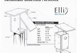 Mountain Bluebird House Plans Nestboxes
