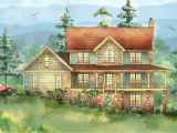 Mountain Home House Plans Mountain Home with Wrap Around Porch 26703gg