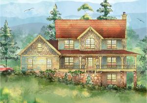 Mountain Home Plan Mountain Home with Wrap Around Porch 26703gg