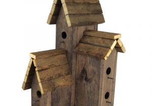Multi Family Bird House Plans Weathered Wood Multi Level Bird House Repotme