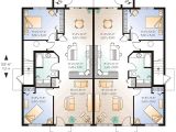 Multi Family Home Floor Plans Multi Family Plan 64825 at Familyhomeplans Com