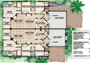 Multi Family Home Plans Mediterranean Multi Family House Plan 66174gw 1st