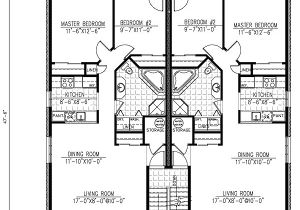 Multi Family Homes Plans Six Plex Multi Family Home Plan 90146pd 1st Floor