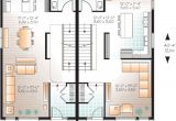 Multi Family House Plans Narrow Lot Narrow Lot Multi Family Home Plan 22327dr 2nd Floor