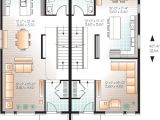 Multi Family House Plans Narrow Lot Narrow Lot Multi Family Home Plan 22327dr 2nd Floor