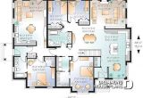 Multi Generational Family Home Plans Multi Family Plan W3043 Detail From Drummondhouseplans Com