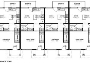 Multi Unit Home Plans 3 Unit Multi Family House Plans Home Deco Plans