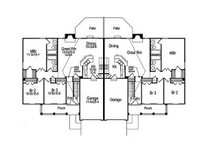Multiple Family House Plans Shadydale Multi Family Duplex Plan 007d 0020 House Plans
