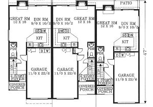 Multiplex House Plans Triplex Single Story Plans Joy Studio Design Gallery