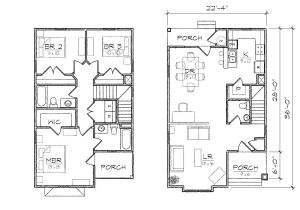 Narrow Floor Plans for Houses Small House Plans for Narrow Lot Home Deco Plans