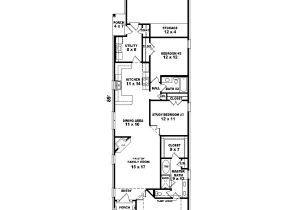 Narrow Home Plans Narrow House Plans with attached Garage Cottage House Plans