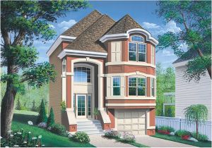 Narrow House Plans with Garage Underneath Narrow Lot House Plans Garage Under Cottage House Plans
