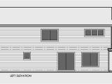 Narrow Lot Home Plans with Rear Garage Narrow Lot Duplex House Plans with Rear Garage D 608