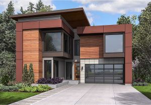 Narrow Lot Homes Plans Narrow Lot Modern House Plan 23703jd Architectural