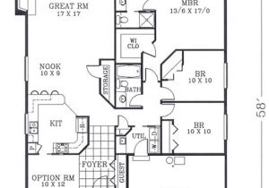 Narrow Lot House Plans with Basement 1732 Sf No Basement Stairway Access First Floor Plan Of