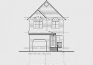 Narrow Lot House Plans with Basement Narrow Lot House Plan Small Lot House Plan 20 Wide House