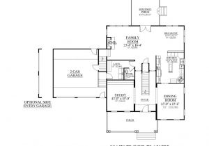 Narrow Lot House Plans with Side Entry Garage Rear Side Entry Garage Floor Plans