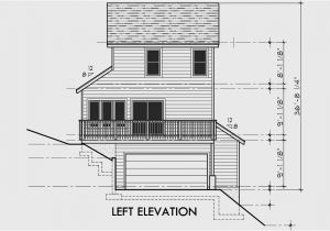 Narrow Lot House Plans with Side Garage Sloping Lot House Plans House Plans with Side Garage