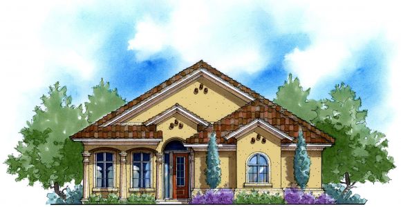 Narrow Lot Mediterranean House Plans Energy Saving Narrow Lot Mediterranean 33101zr