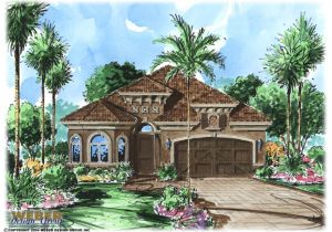 Narrow Lot Mediterranean House Plans Mediterranean House Plan Tuscan Style Mediterranean Villa