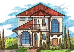 Narrow Lot Mediterranean House Plans Narrow Lot Mediterranean 83339cl Architectural Designs
