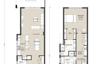 Narrow Two Story Home Plans Floor Plan Friday Narrow Block Double Storey