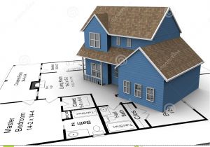 New Home Building Plans New House Plans Stock Illustration Illustration Of Family