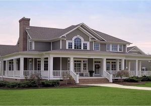 New House Plans with Wrap Around Porches Cabin Style Mansion