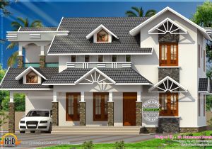 Nice Home Plans Nice Sloped Roof Kerala Home Design Kerala Home Design