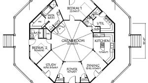 Octagon Homes Floor Plans Main Floor Octagon House Plans Pinterest