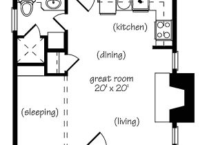 One Bedroom Home Floor Plans Marvelous Small One Bedroom House Plans 9 One Bedroom