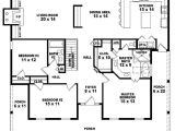 One Floor House Plans 3 Bedrooms 654173 One Story 3 Bedroom 2 Bath Country Style House