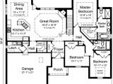 One Floor House Plans 3 Bedrooms Plan 39190st One Level 3 Bedroom Home Plan Third