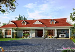 One Floor House Plans In Kerala Single Storied House with Dormer Windows Kerala Home