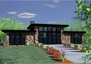 One Level Contemporary House Plans Modern Home Plan 2 Bedrms 2 Baths 1439 Sq Ft 149 1837