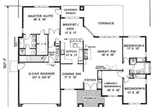 One Level Home Plans Elegant One Story Home 6994 4 Bedrooms and 2 5 Baths