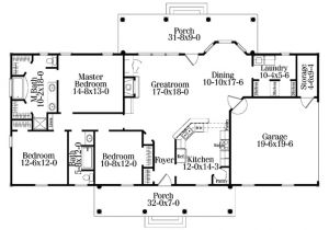 One Level Home Plans Rectangle Single Level House Plans Eplans Colonial House