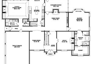 One Level House Plans with Bonus Room 653617 2 Story French Traditional Home with 4 Bedrooms