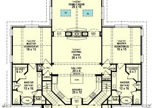 One Level House Plans with Two Master Suites Dual Master Suites 58566sv 1st Floor Master Suite Cad
