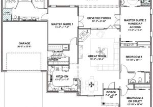 One Level House Plans with Two Master Suites House Plans with 2 Master Bedrooms Smalltowndjs Com One Level House Plans with Two Master Suites House Plans with 2 Master Bedrooms Smalltowndjs Com