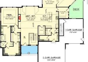 One Level House Plans with Walkout Basement Craftsman Ranch with Walkout Basement 89899ah 1st Ranch