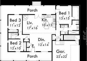 One Level House Plans with Wrap Around Porch One Level House Plans House Plans with Basements