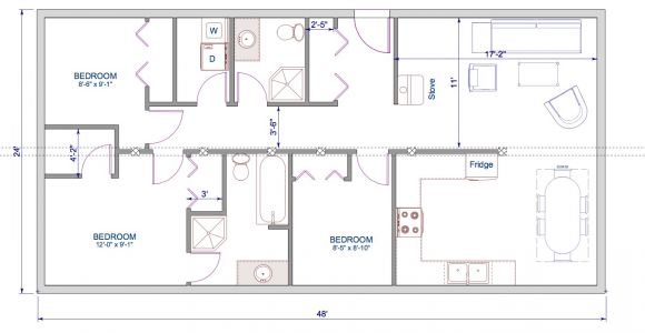 One Level Log Home Plans 1152 Sqft 24 39 X48 39 Timber Trusses