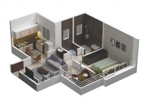 One Room Home Plans 25 One Bedroom House Apartment Plans