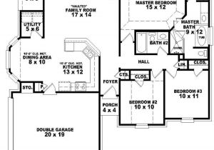 One Storey Home Plans 3 Bedroom House Plans One Story Marceladick Com