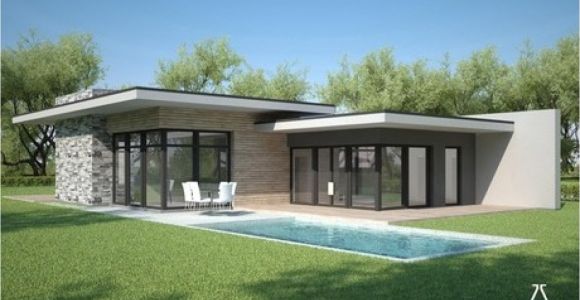 One Story Contemporary Home Plans Flat Roof Style Homes Flat Roof Modern House Plans One