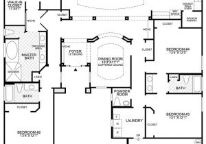 One Story Custom Home Plan Pin by Joan Lafave On Floor Plans Pinterest