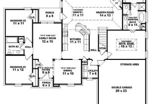 One Story Home Floor Plans Single Story Open Floor Plans One Story 3 Bedroom 2
